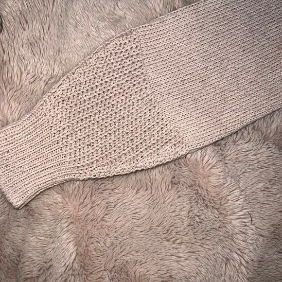 NWT 360 Sweater Italian Yarn Linen-Blend Open Knit Cardigan Size Medium - Picture 3 of 13